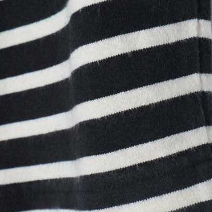 SHIPS Primary Navy Label:〈洗濯機可能〉ボリューム ワイド ボーダー プルオーバー