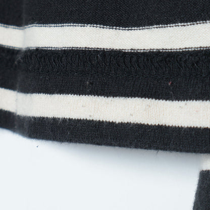 SHIPS Primary Navy Label:〈洗濯機可能〉ボリューム ワイド ボーダー プルオーバー