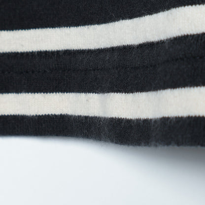 SHIPS Primary Navy Label:〈洗濯機可能〉ボリューム ワイド ボーダー プルオーバー