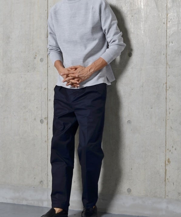 SHIPS: 2プリーツ ワイド テーパード チノパンツ