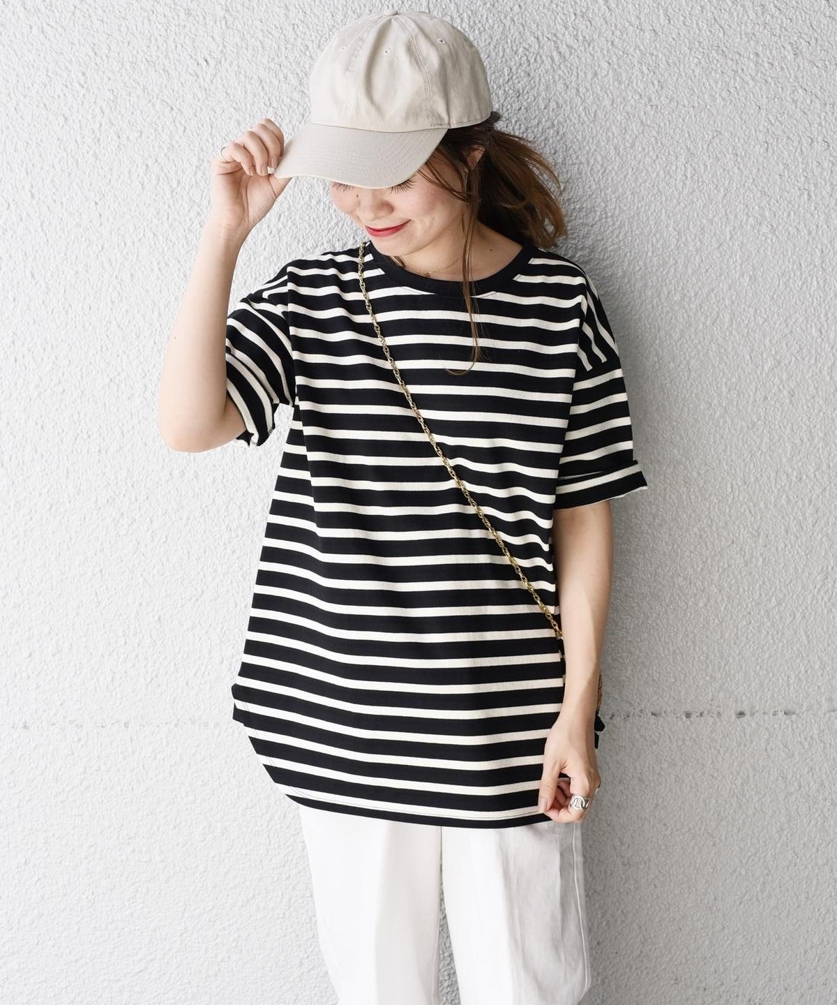 liflattie ships:ヘビーコットンボーダービッグTEE