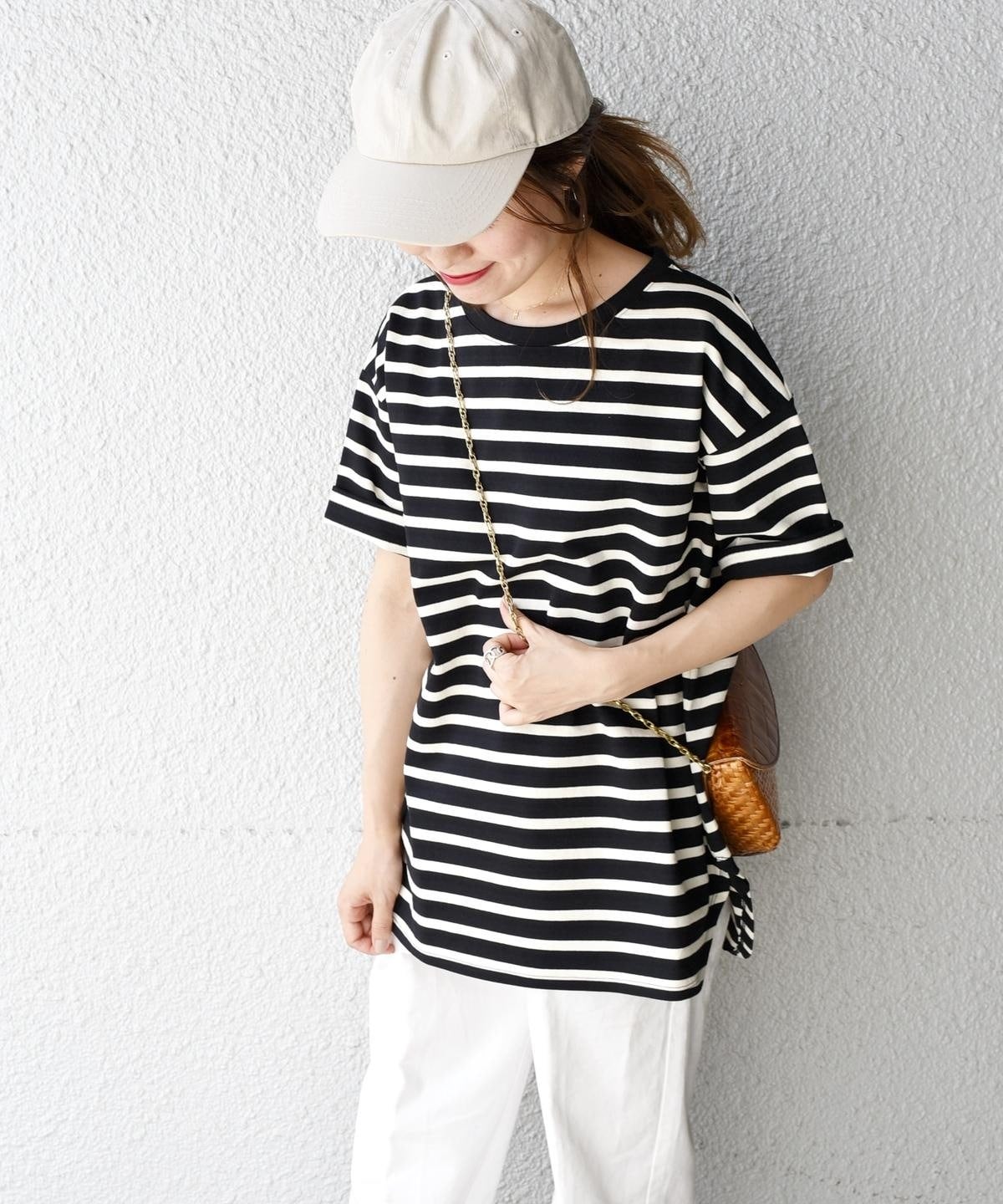 liflattie ships:ヘビーコットンボーダービッグTEE
