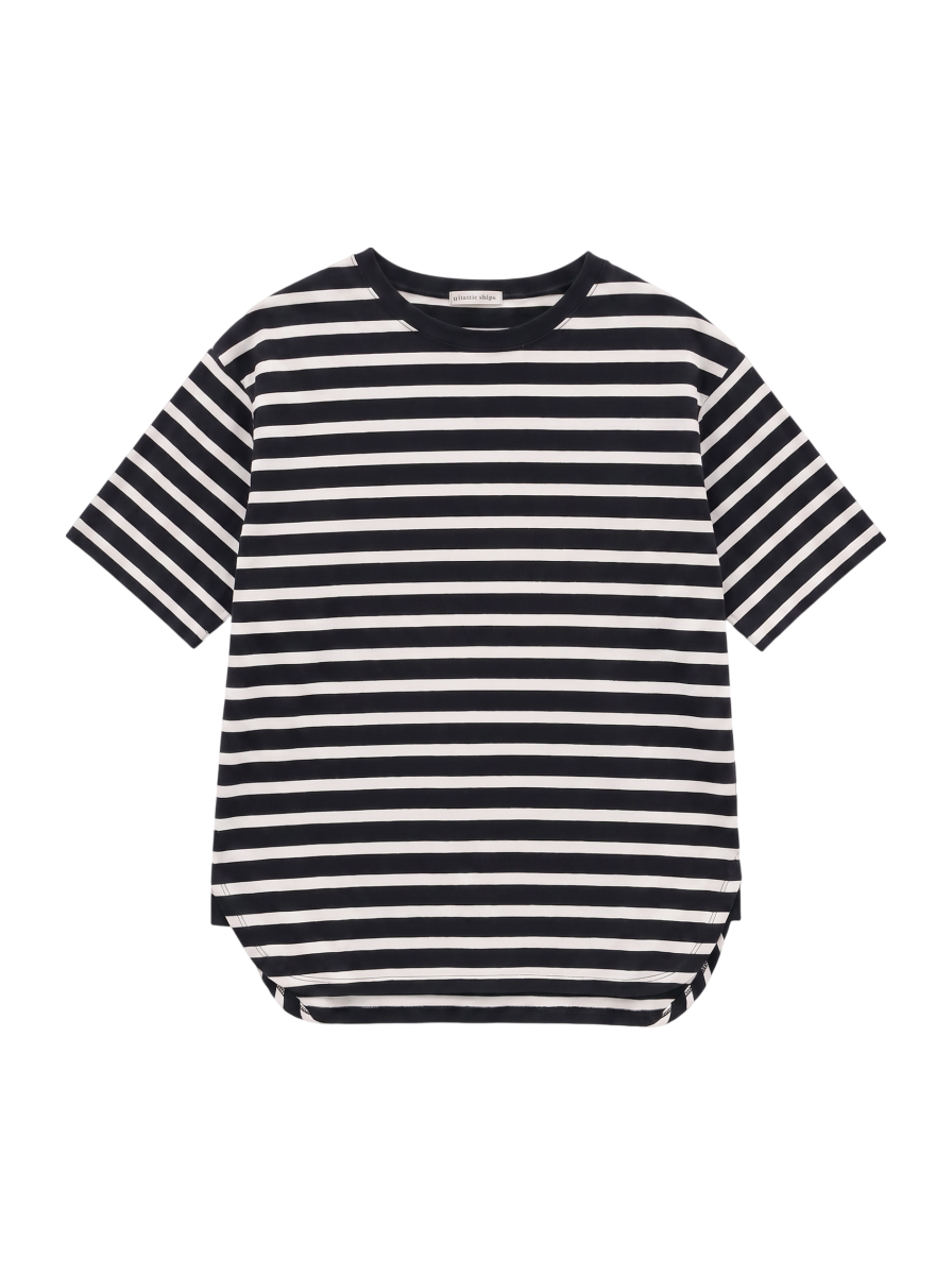liflattie ships:ヘビーコットンボーダービッグTEE