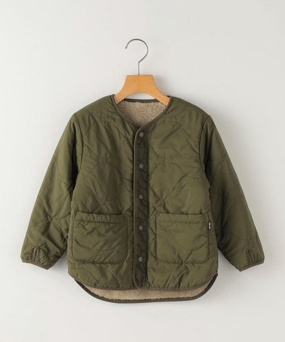 SHIPS KIDS:100〜130cm / 〈洗濯機可能〉ボア×キルト リバーシブル ジャケット