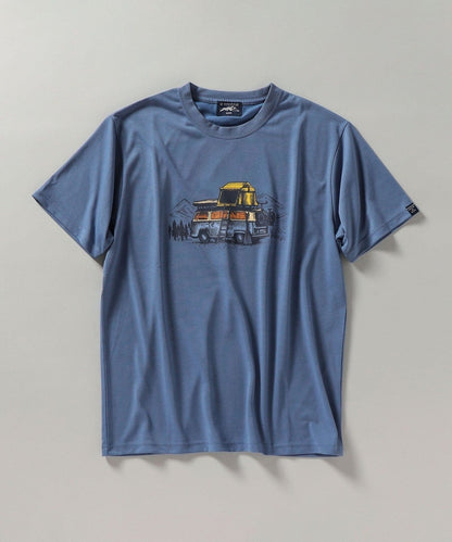【SHIPS別注】UNITED BY BLUE: CAMPING CAR プリント Tシャツ