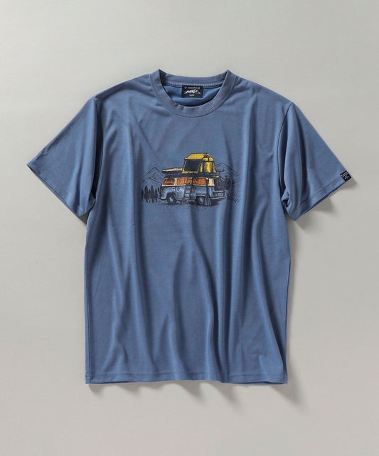 【SHIPS別注】UNITED BY BLUE: CAMPING CAR プリント Tシャツ