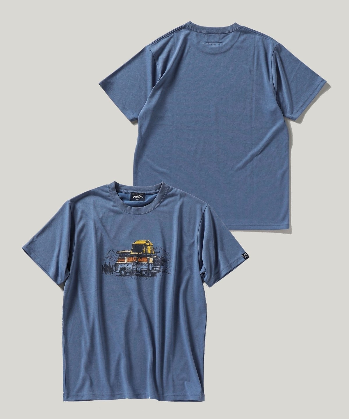 【SHIPS別注】UNITED BY BLUE: CAMPING CAR プリント Tシャツ