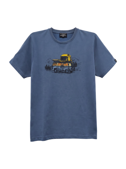 【SHIPS別注】UNITED BY BLUE: CAMPING CAR プリント Tシャツ