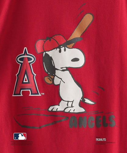 SHIPS KIDS:100〜170cm / スヌーピー×MLB TEE