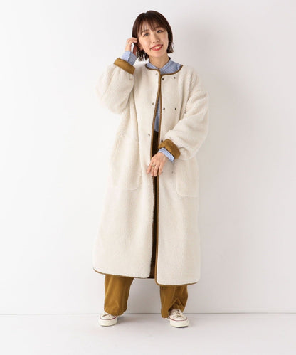 SHIPS any: ボア リバーシブル コート