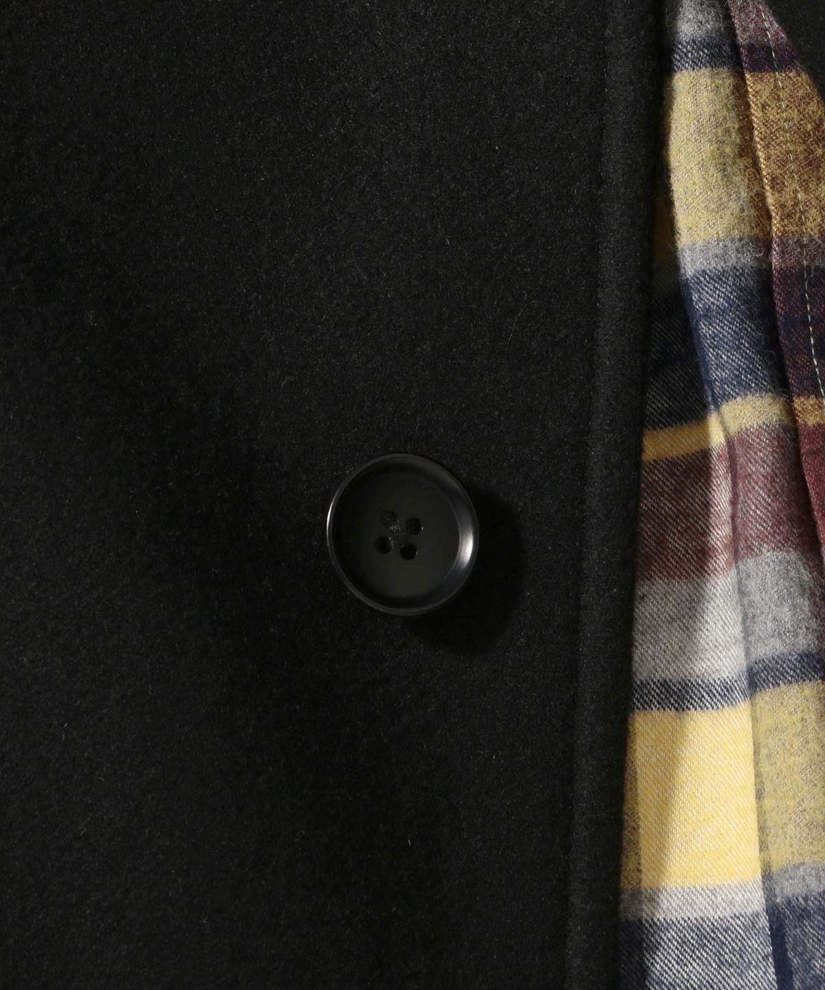 SHIPS: スーパー140'S 100%WOOL メルトン シングル ロング ピーコート