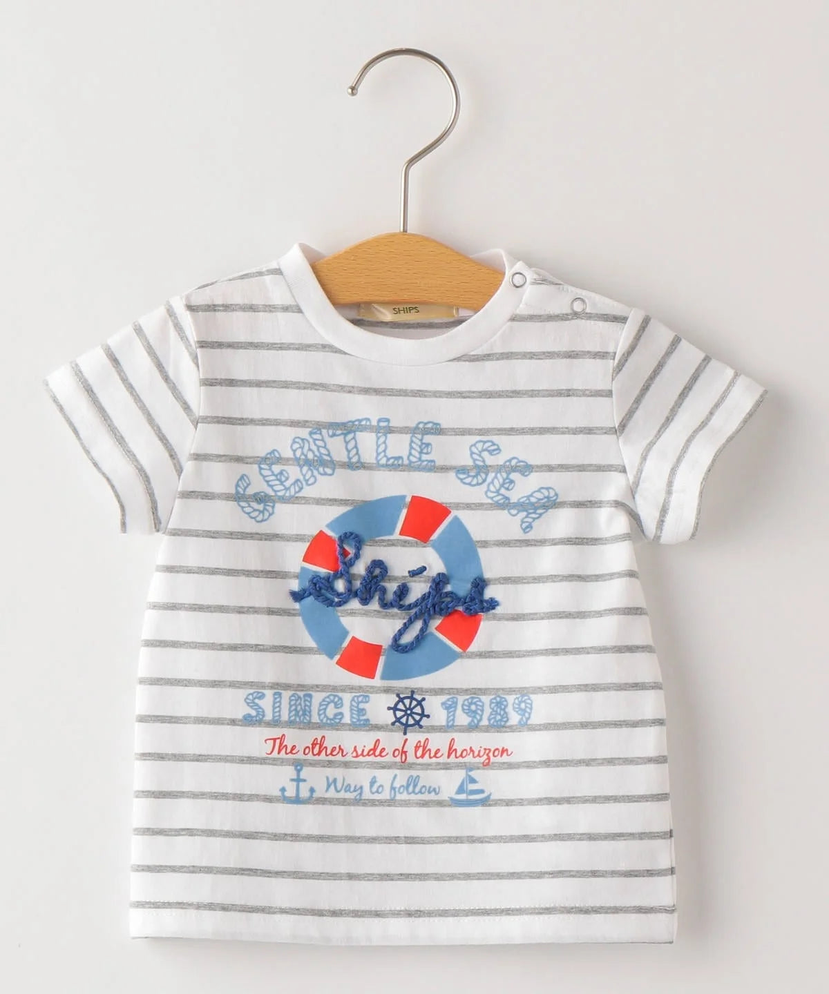 SHIPS KIDS:マリン プリント TEE(80〜90cm)