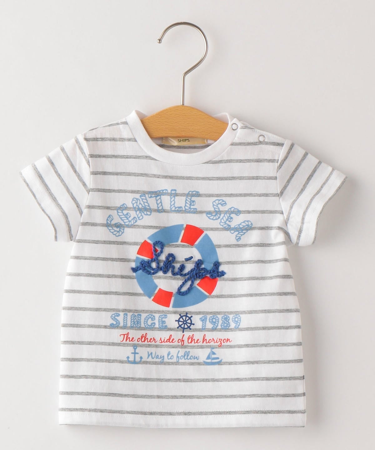 SHIPS KIDS:マリン プリント TEE(80〜90cm)