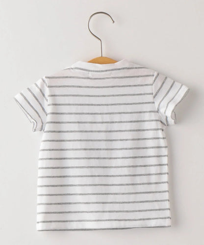 SHIPS KIDS:マリン プリント TEE(80〜90cm)