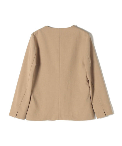 〈手洗い可能〉リネンライクジャケット（セットアップ対応）