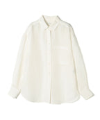 【一部WEB限定】〈手洗い可能〉IMPERIAL LINEN オーバー シャツ