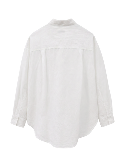 【一部WEB限定】〈手洗い可能〉IMPERIAL LINEN オーバー シャツ