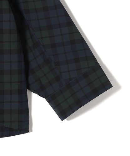 SHIPS Primary Navy Label:〈洗濯機可能〉ブラック ウォッチ シャツ