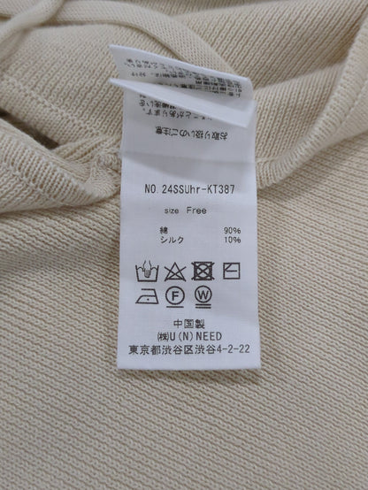 Uhr:〈手洗い可能〉ドロストリング キャミ ニット