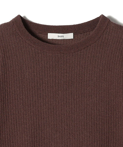 〈手洗い可能〉コットン ナイロン リブ ニット TEE
