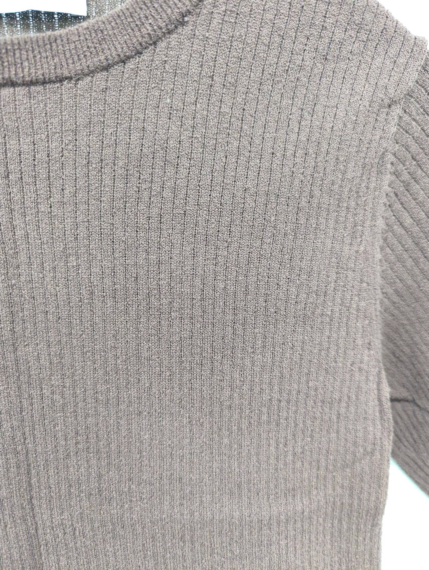 〈手洗い可能〉コットン ナイロン リブ ニット TEE