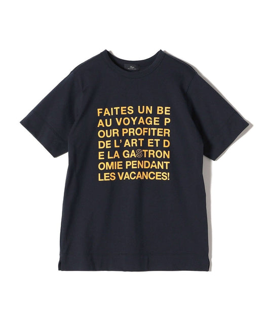 SHIPS Primary Navy Label:ロゴ TEE