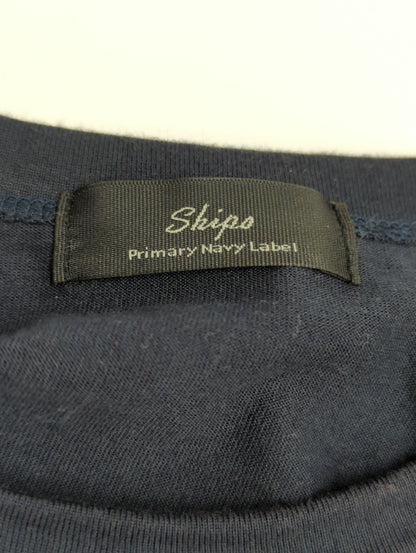 SHIPS Primary Navy Label:ロゴ TEE