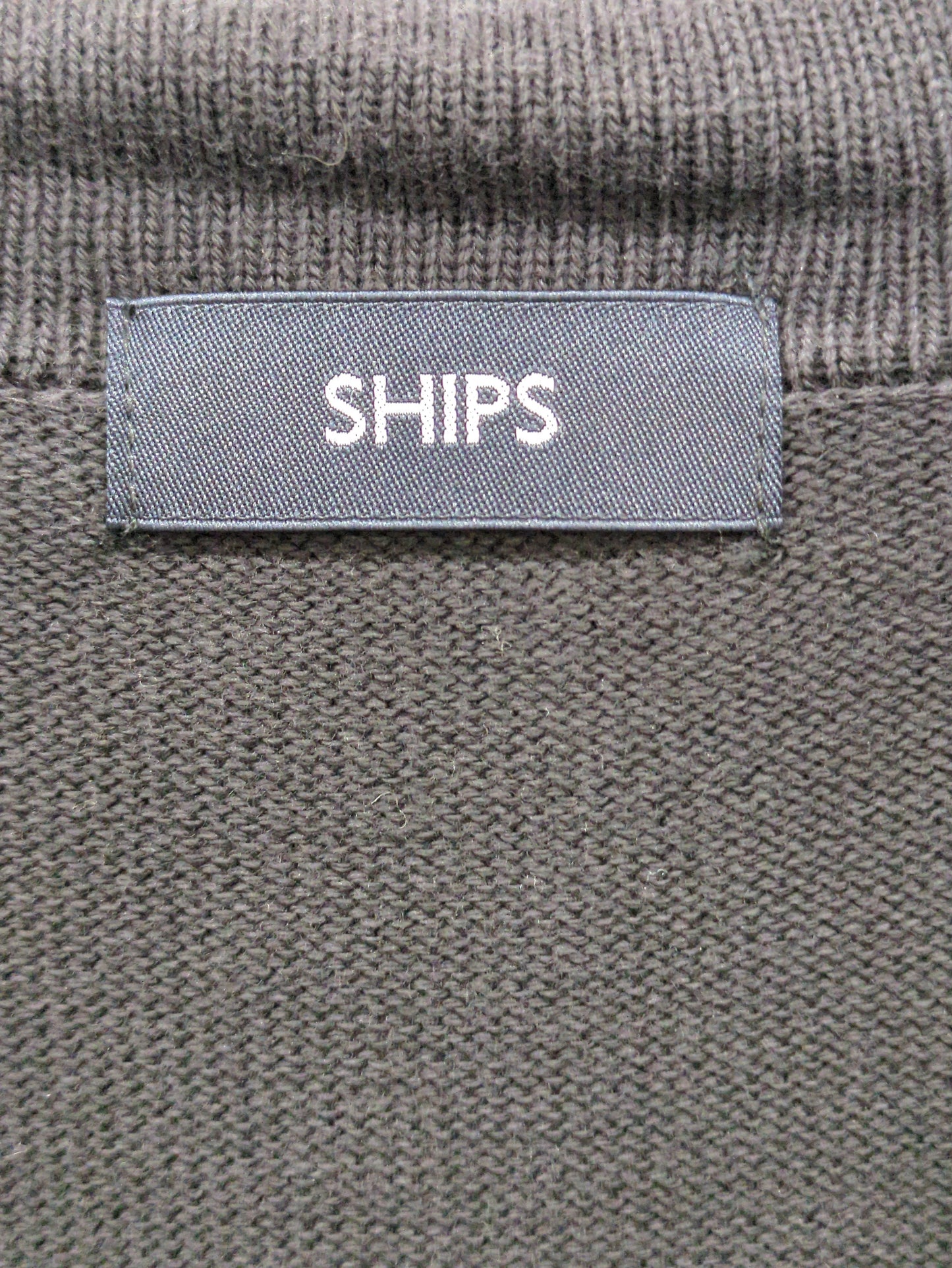 SHIPS:〈手洗い可能〉インディゴ ポロ ニット カーディガン