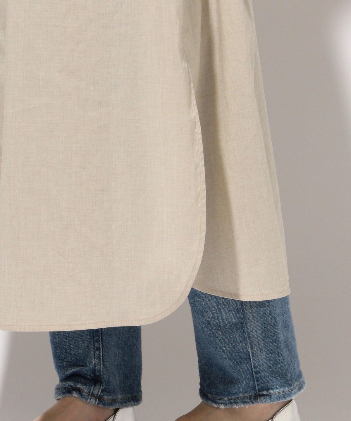 【手洗い可能】Vネック羽織りワンピース