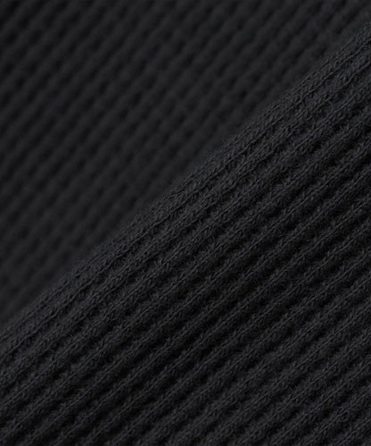 SHIPS: ベーシック ワッフル 長袖 Tシャツ