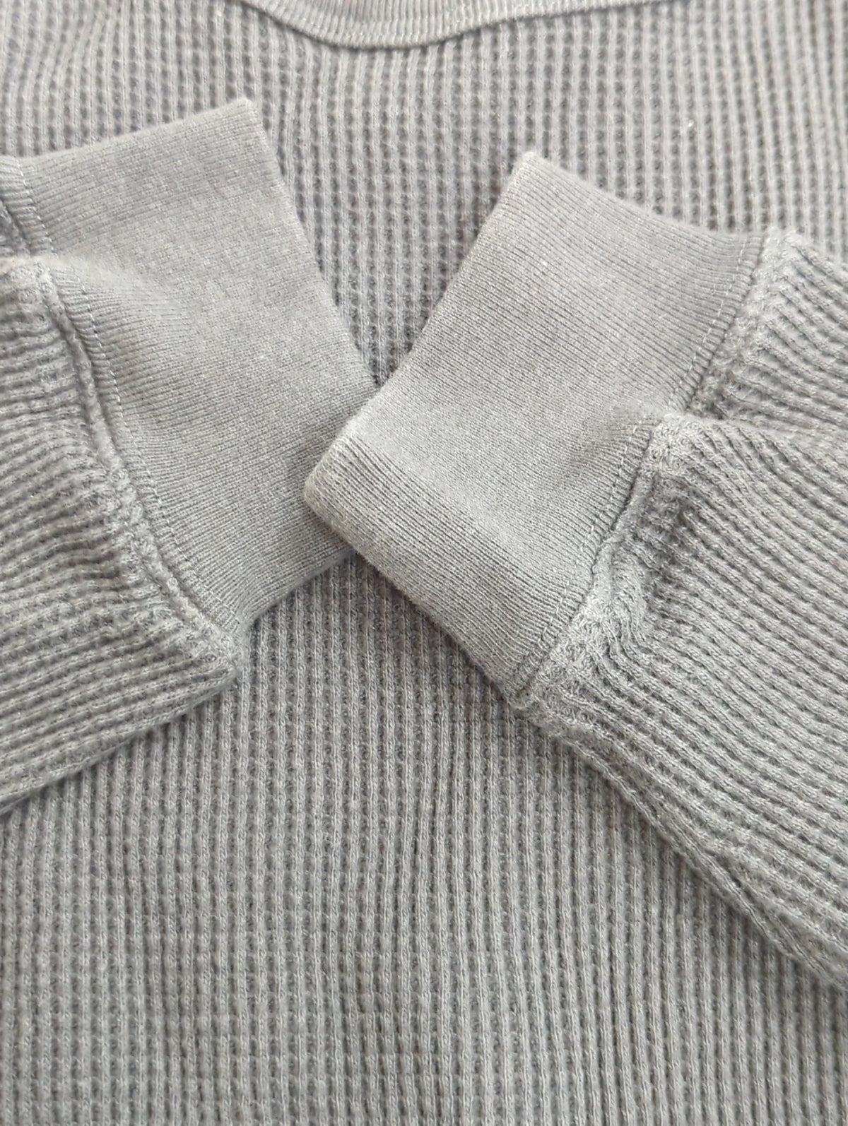 SHIPS: ベーシック ワッフル 長袖 Tシャツ