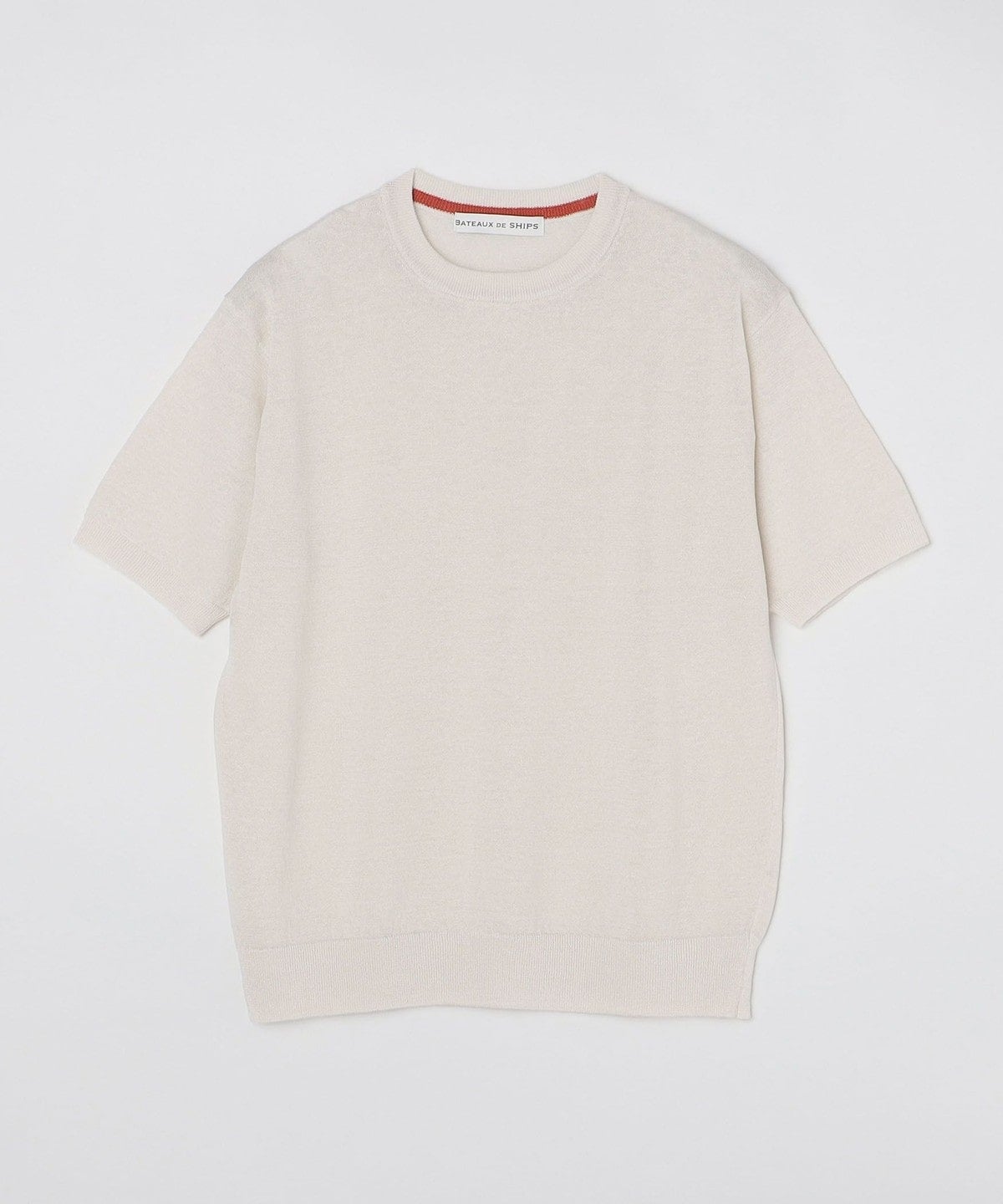 BATEAUX DE SHIPS: ハイゲージ リネン ニットTシャツ