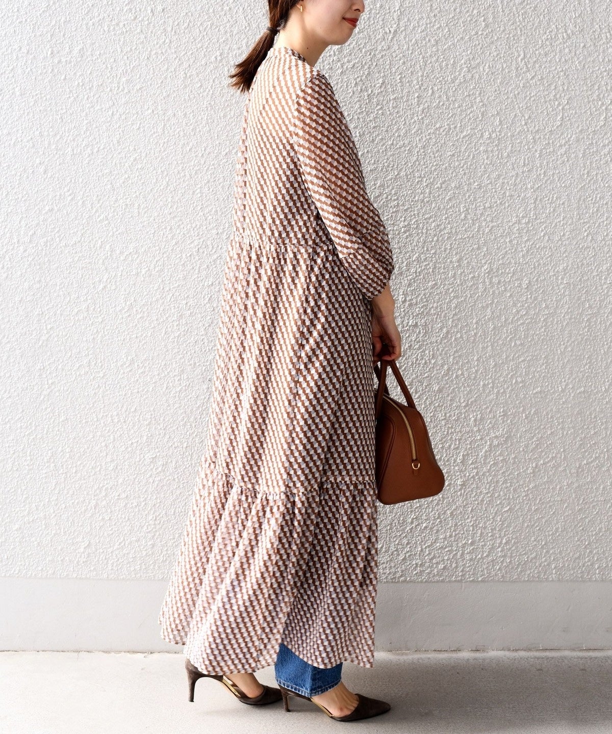 〈手洗い可能〉SPRINTEX ティアードワンピース