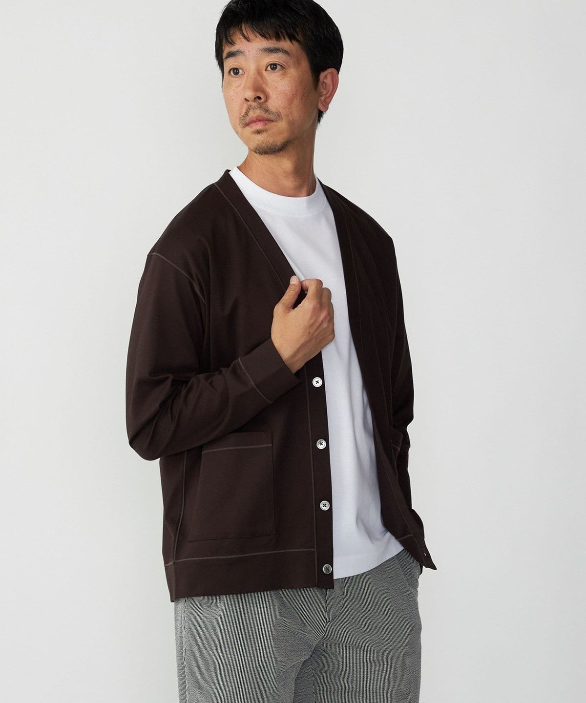 SHIPS:32ゲージ ハイゲージ ライト カーディガン