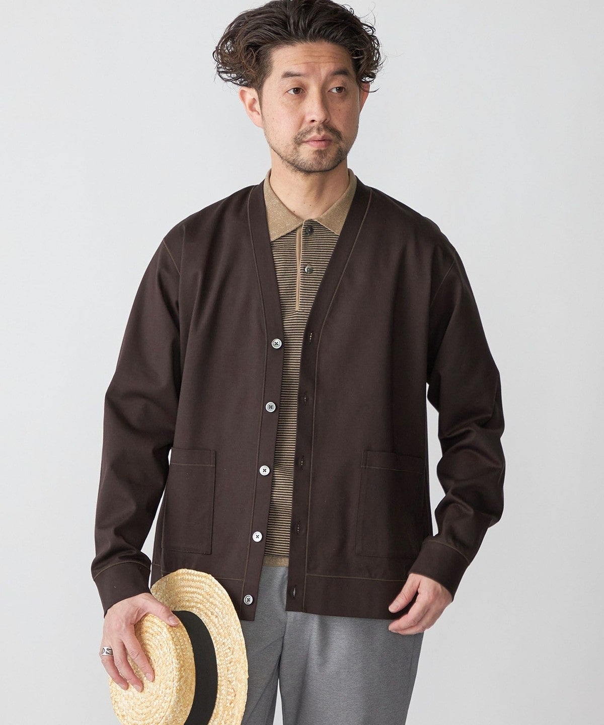 SHIPS:32ゲージ ハイゲージ ライト カーディガン