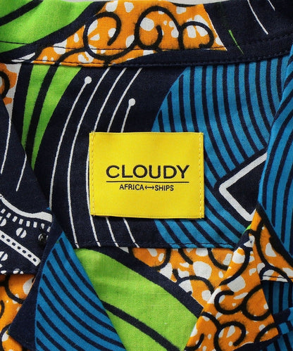 【SHIPS別注】CLOUDY: バティック オープンカラー シャツ