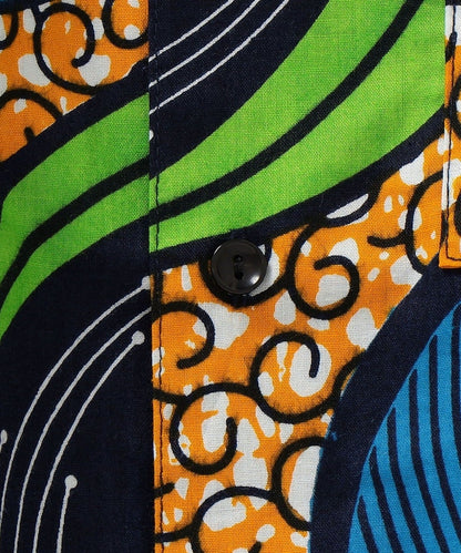 【SHIPS別注】CLOUDY: バティック オープンカラー シャツ