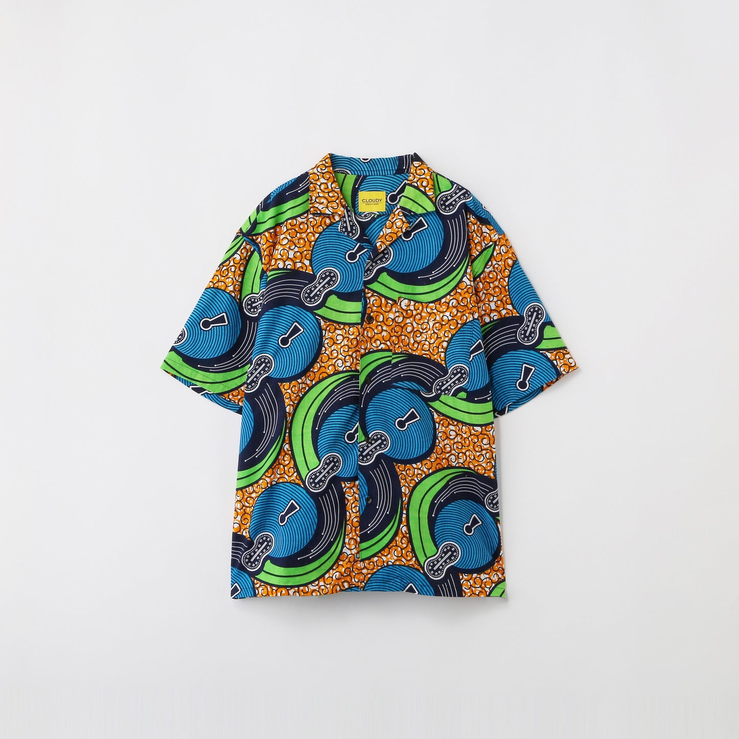 【SHIPS別注】CLOUDY: バティック オープンカラー シャツ