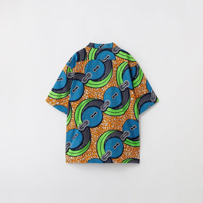 【SHIPS別注】CLOUDY: バティック オープンカラー シャツ