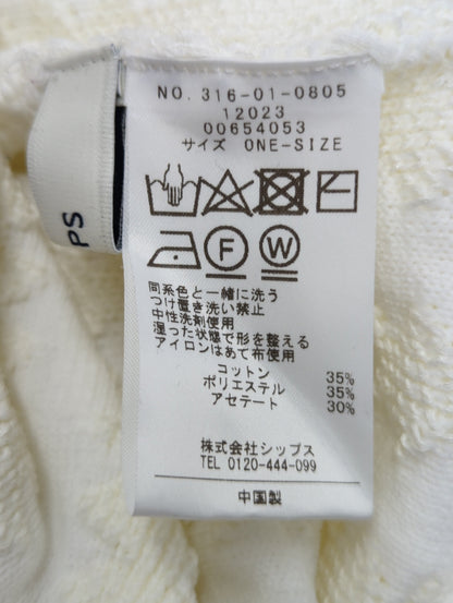 〈手洗い可能〉前後 2WAY ドルマン フリンジ プルオーバー 24SS