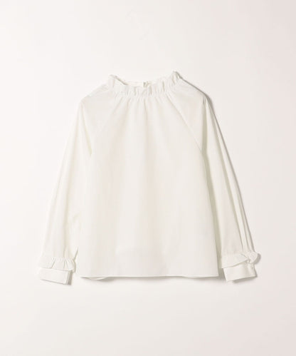 SHIPS any:〈洗濯機可能〉REPREVE ポイント フリル ブラウス