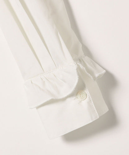 SHIPS any:〈洗濯機可能〉REPREVE ポイント フリル ブラウス