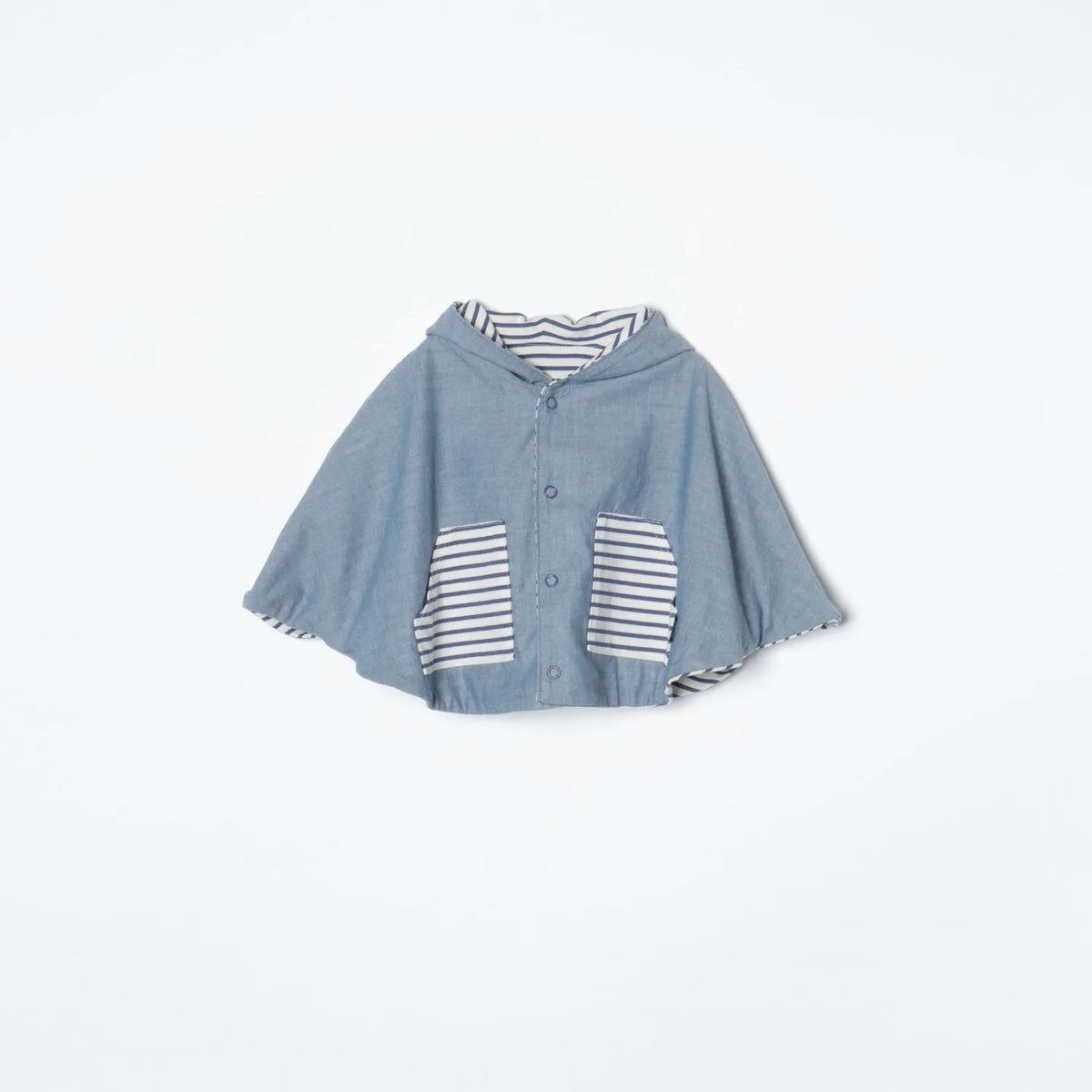 SHIPS KIDS:リバーシブル ボーダー マント 2018SS