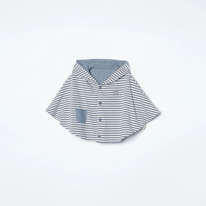 SHIPS KIDS:リバーシブル ボーダー マント 2018SS