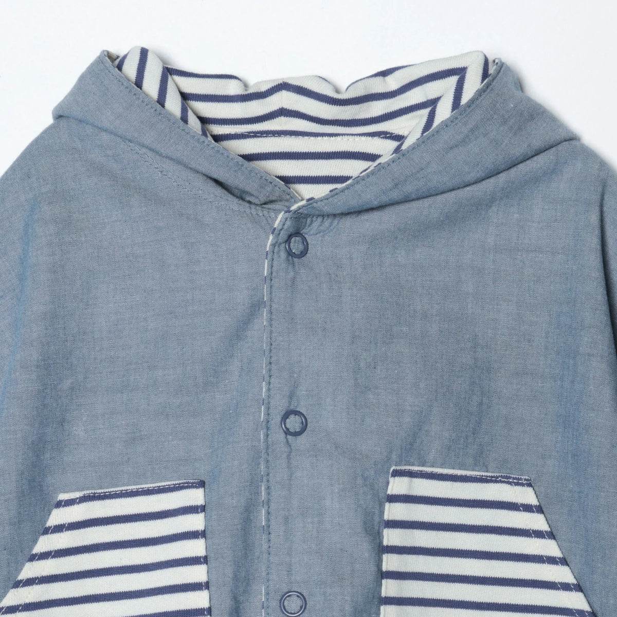 SHIPS KIDS:リバーシブル ボーダー マント 2018SS