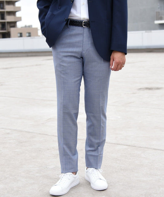 SHIPS: 【手洗い可能】ウォッシャブル トロピカル コバルトブルー パンツ