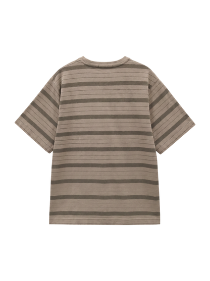 SHIPS: プレーティング ボーダー ロングスリーブ Tシャツ (ロンT)