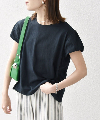 SHIPS any:〈洗濯機可能〉USAコットン パフスリーブ TEE