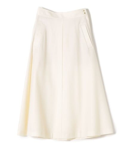 〈手洗い可能〉ウールサキソニーフレアスカート