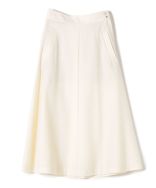 〈手洗い可能〉ウールサキソニーフレアスカート